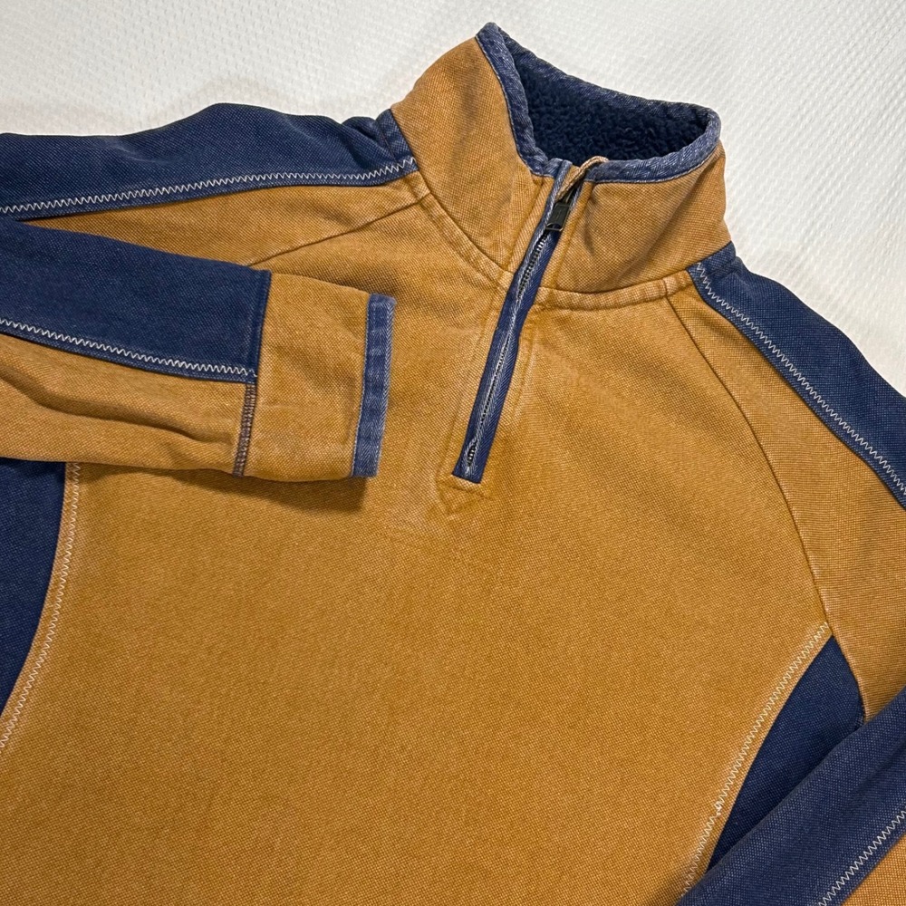Fat Face The Airlie Quarter Zip Sweatshirt Mens S Gorpcore Coastal Sustainable